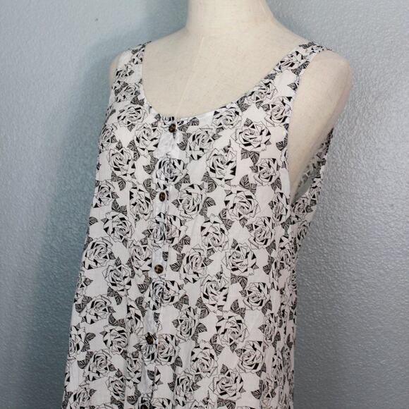 Volcom Floral Button Down Hi Low Midi Dress Size Small - Picture 5 of 12